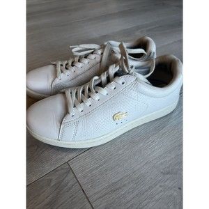 Women's LACOSTE 'Straightset 316' Sz 6 US Shoes White Leather